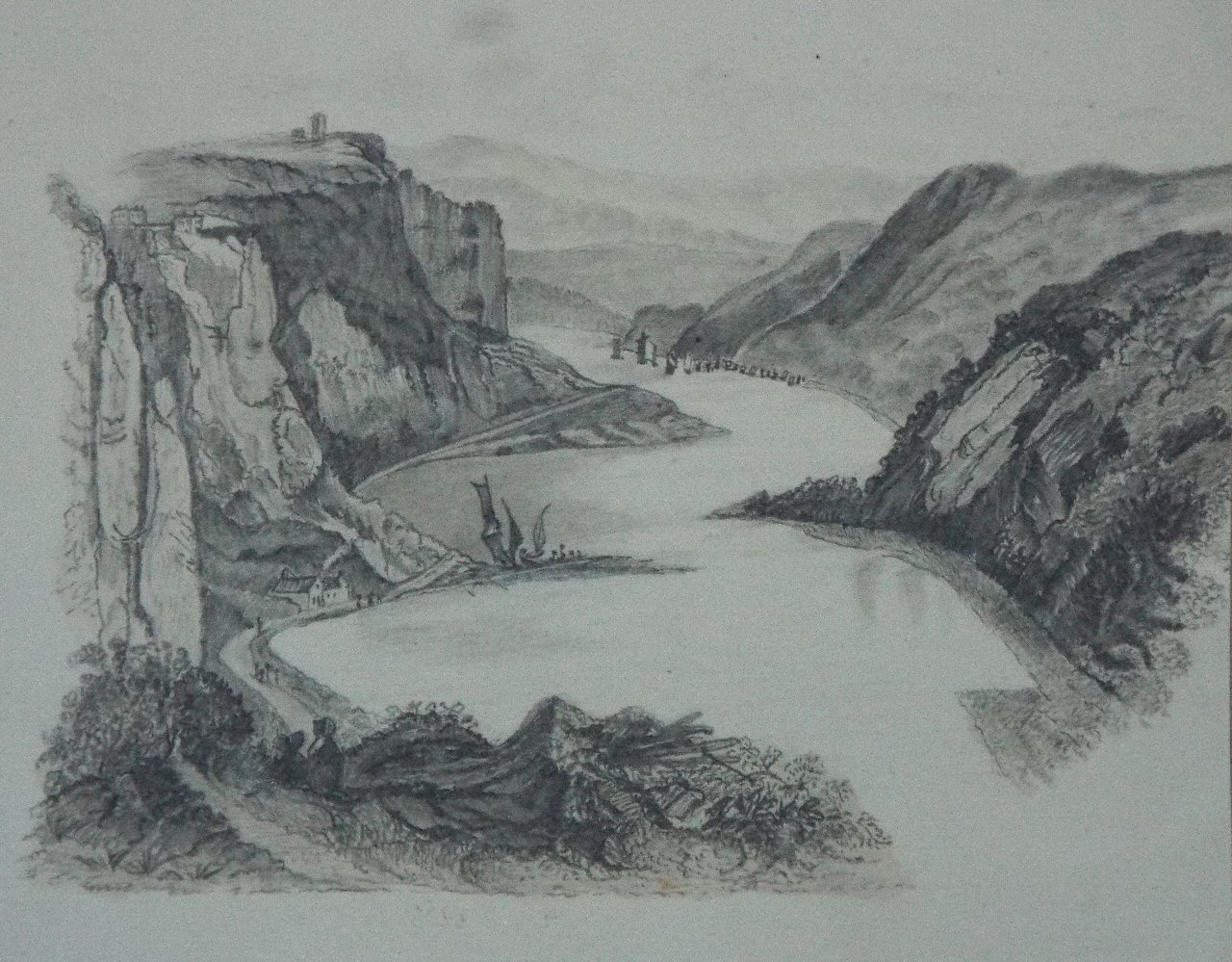 Pencil sketch - St. Vincent's Rocks, Clifton